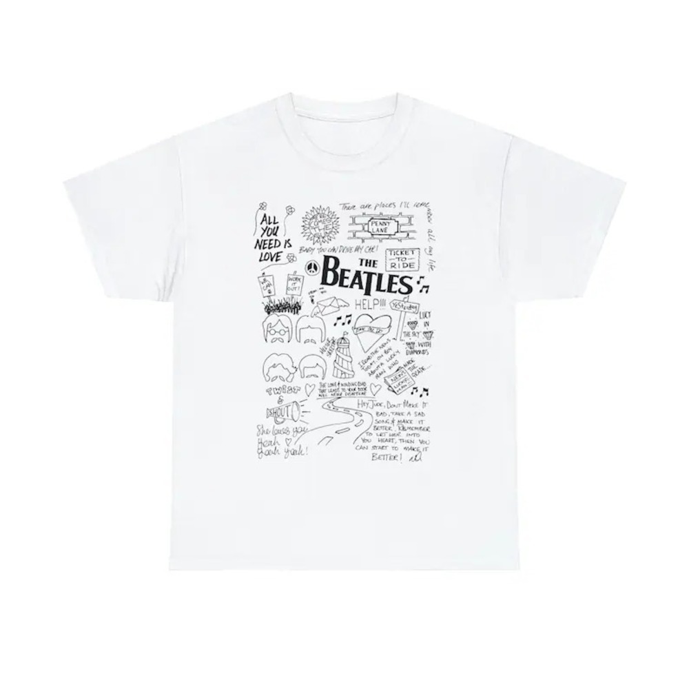 Unisex The Beatles Shirt - Beatles T-Shirt,Rock And Roll T-Shirt